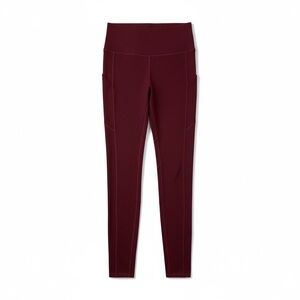 Kadyluxe High Waist Pocket Leggings in Maroon Women’s Size S